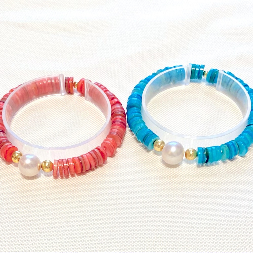 Seashells and Pearls Bracelet